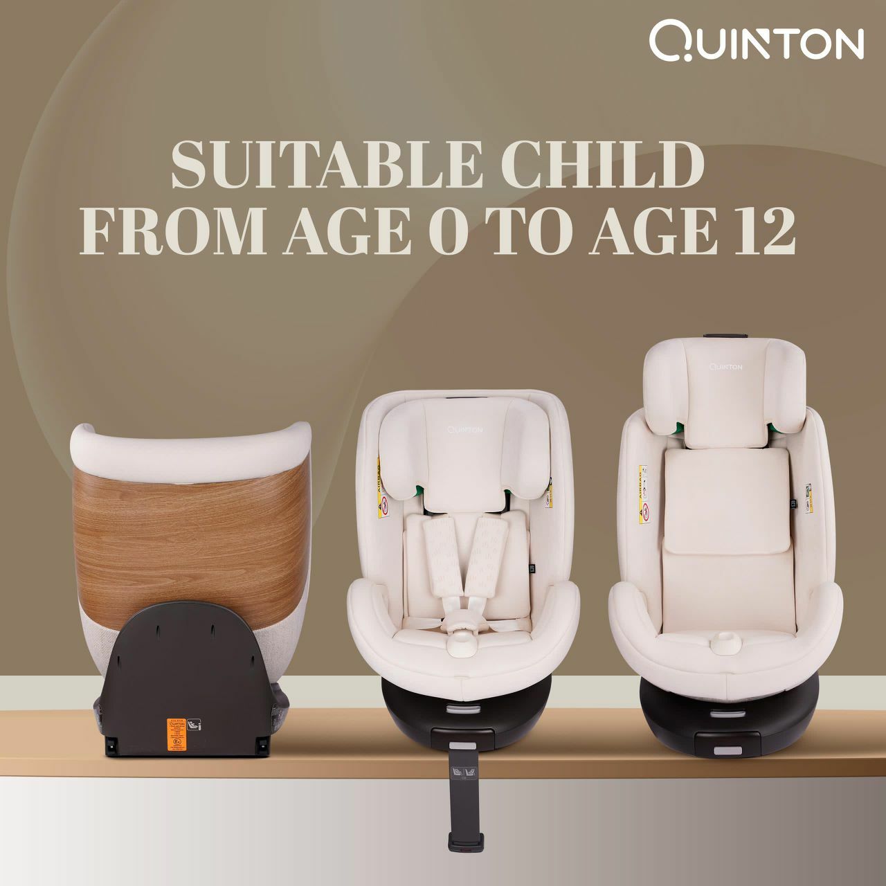 Quinton Maple 360 Car Seat (Cream White)