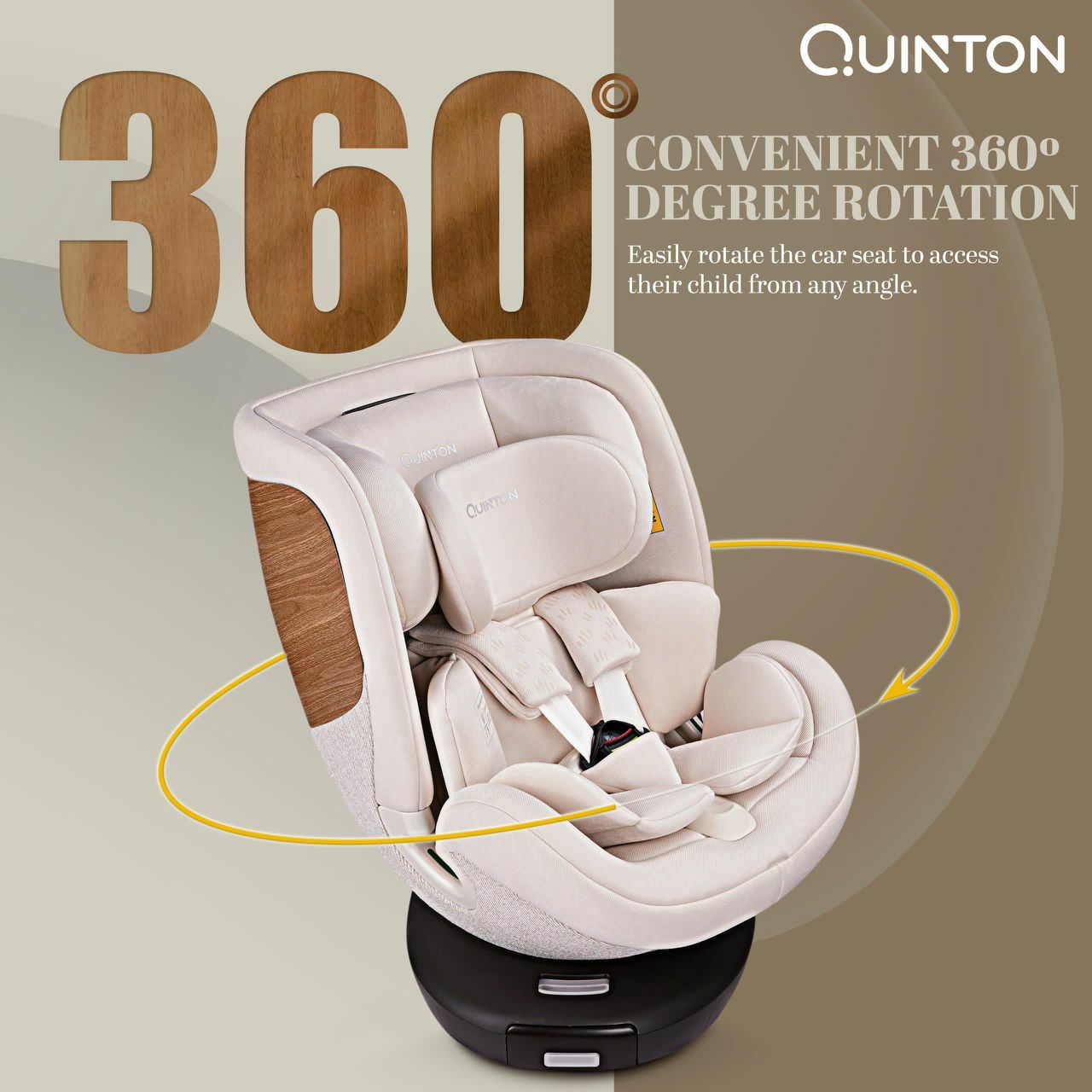 Quinton Maple 360 Car Seat (Cream White)