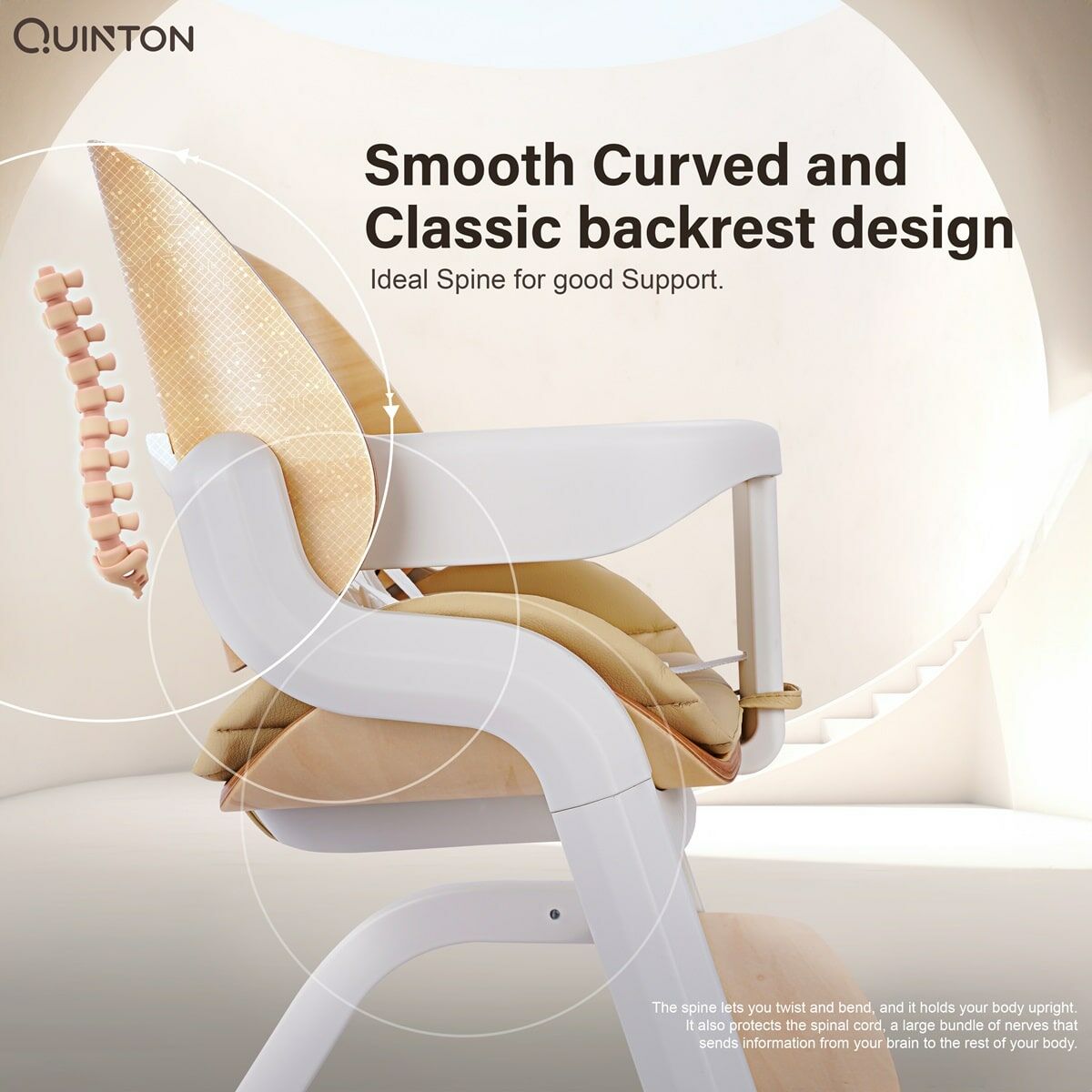 Quinton Cheries Wooden High Chair Baby 