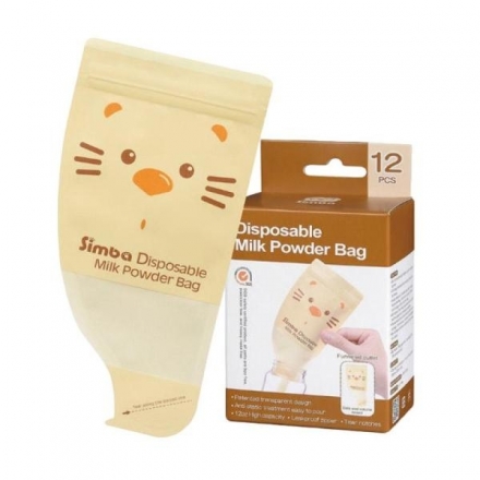 Simba Disposable Milk Powder Bag 12OZ Baby Travel