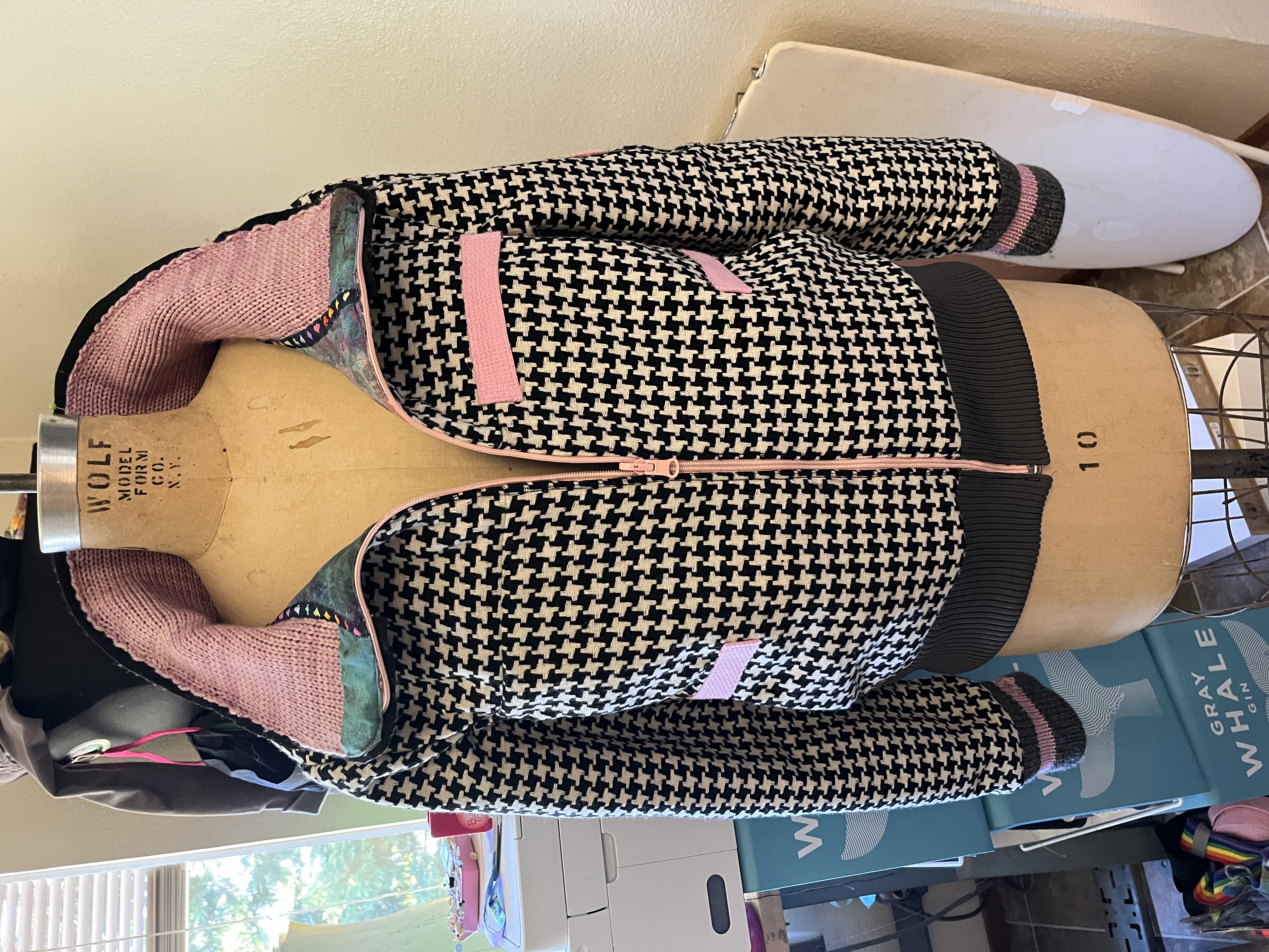 Houndstooth Pattern Jacket