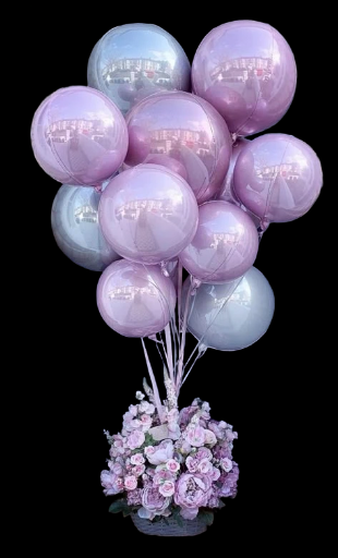Luxury Balloon and Flower Arrangement