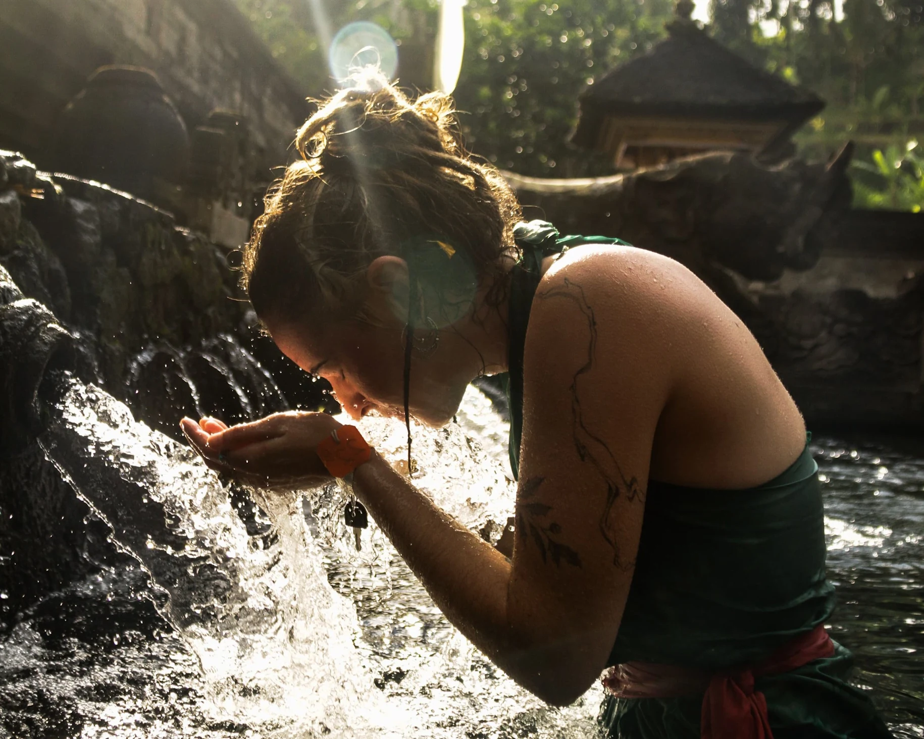 Melukat Ceremony at Tirta Empul Temple