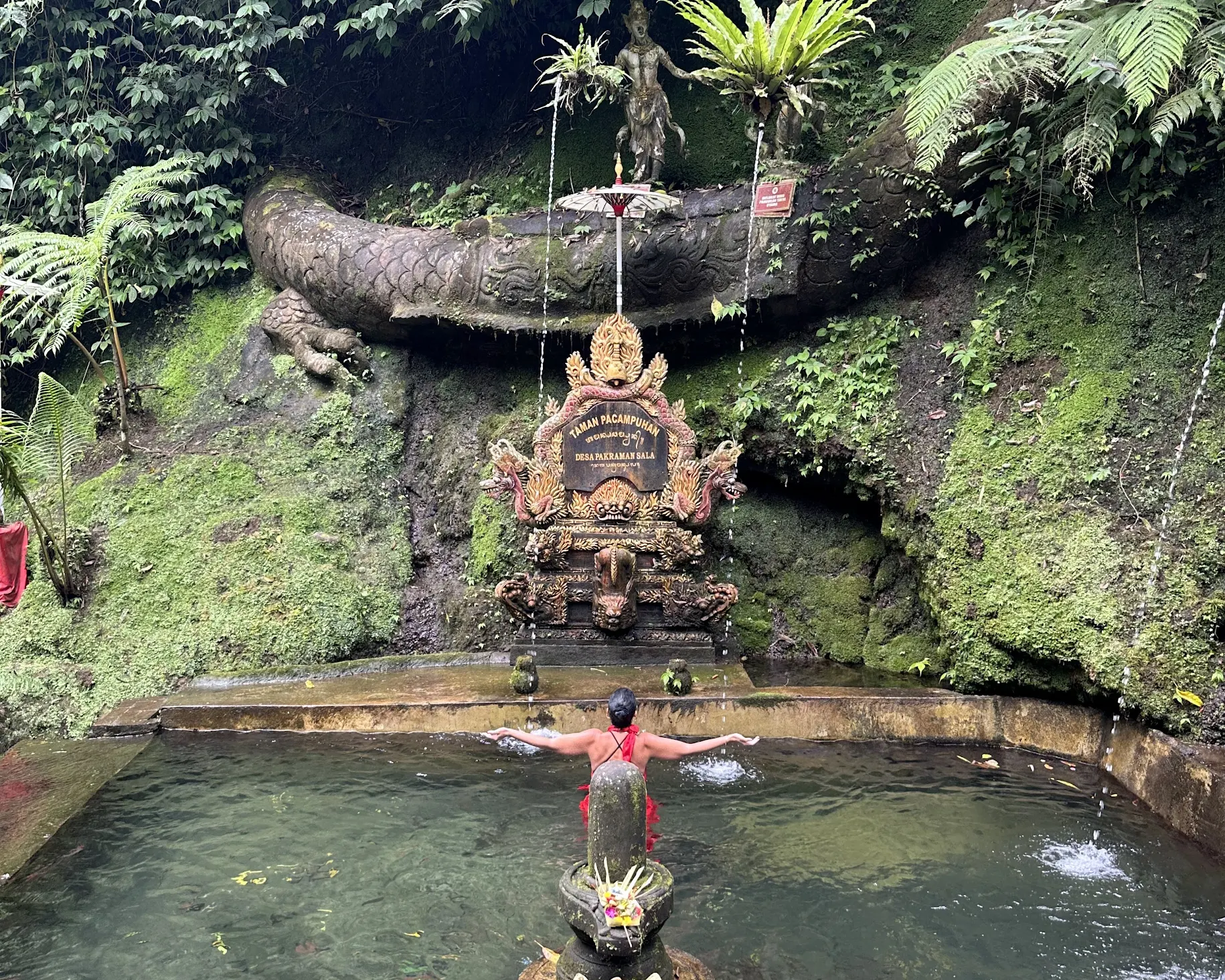 Melukat Ceremony at Taman Sala Temple