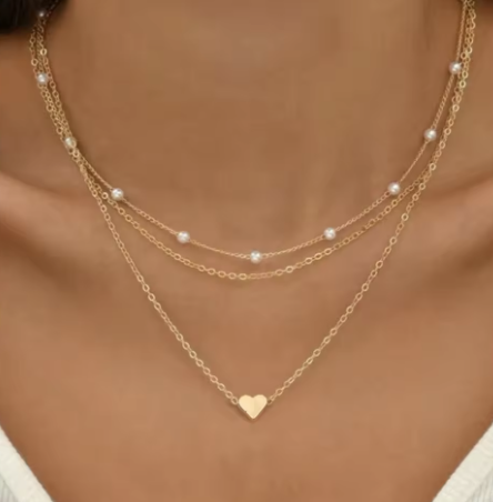 Elegant Gold Layered Necklace