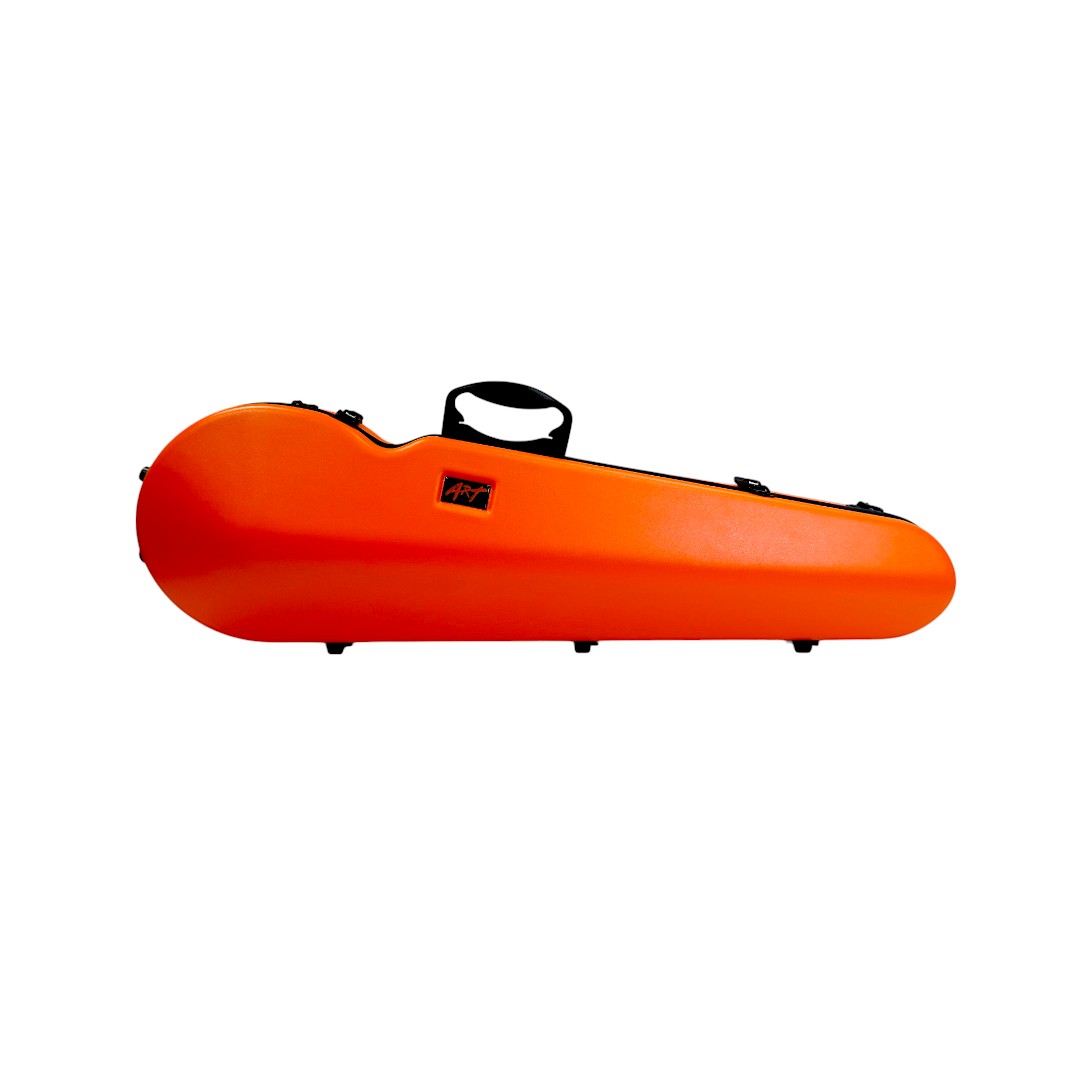 ART Shaped Violin Case Tangerine Orange