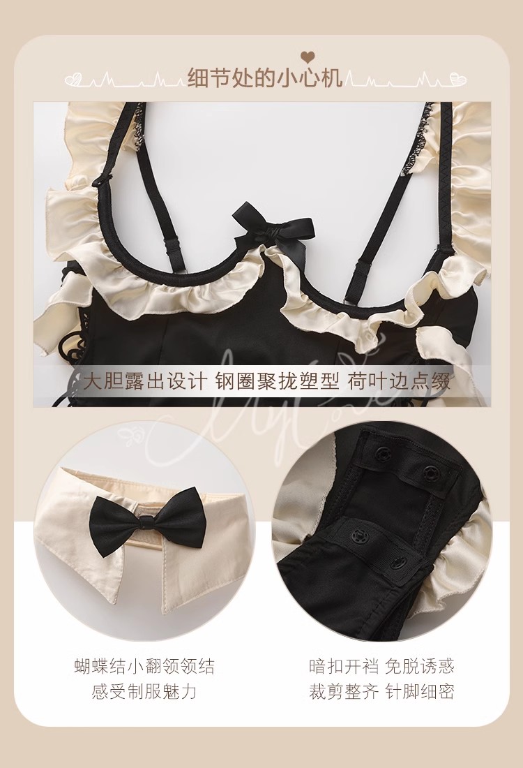 Sexy lingerie bunny girl cosplay uniform, enhances small breasts, tempting passionate shameful  pajama set for the bedroom