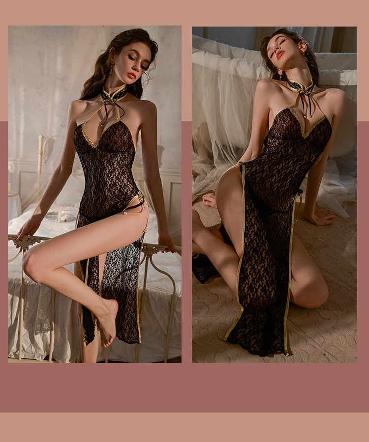 Sexy underwear for women, cheongsam uniform, temptation, pure desire, free from dating passion style suit bed pajamas