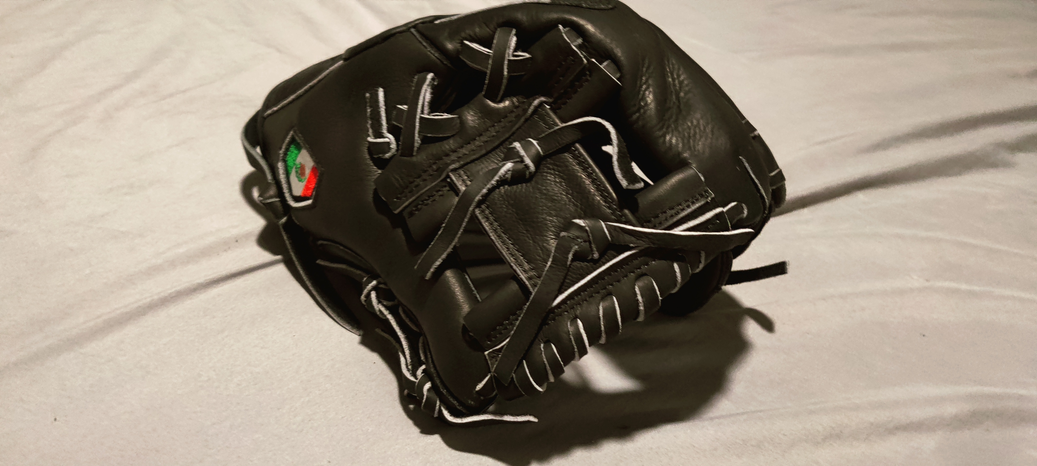 Jadel Custom Gloves RHT 11.5" COW HIDE H Basket Baseball Softball Mx flag Black lace 