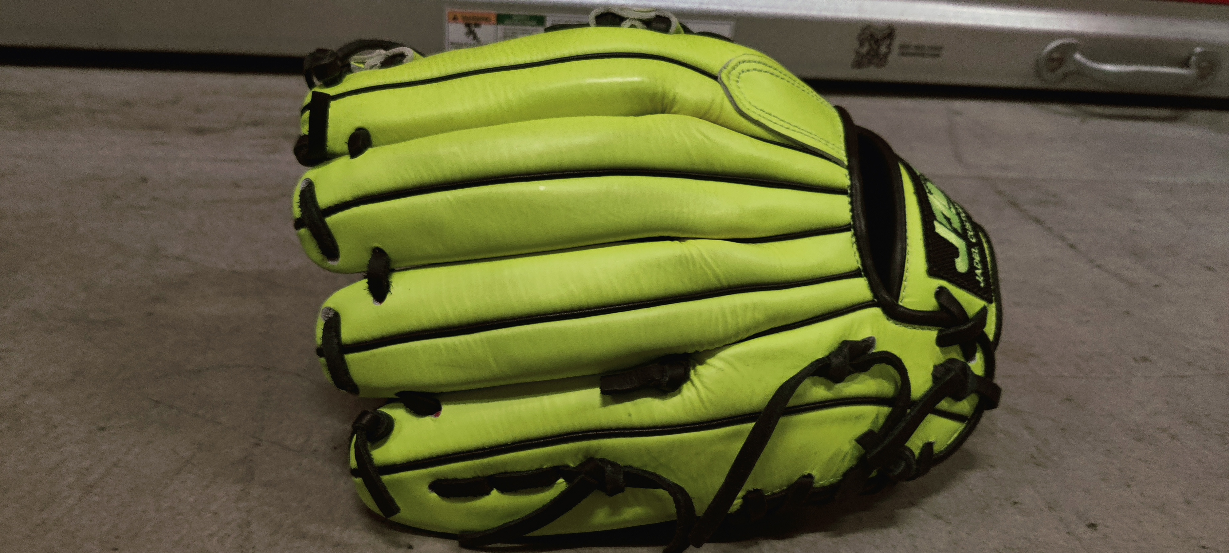 Neon Yellow Softball Glove 12.75"