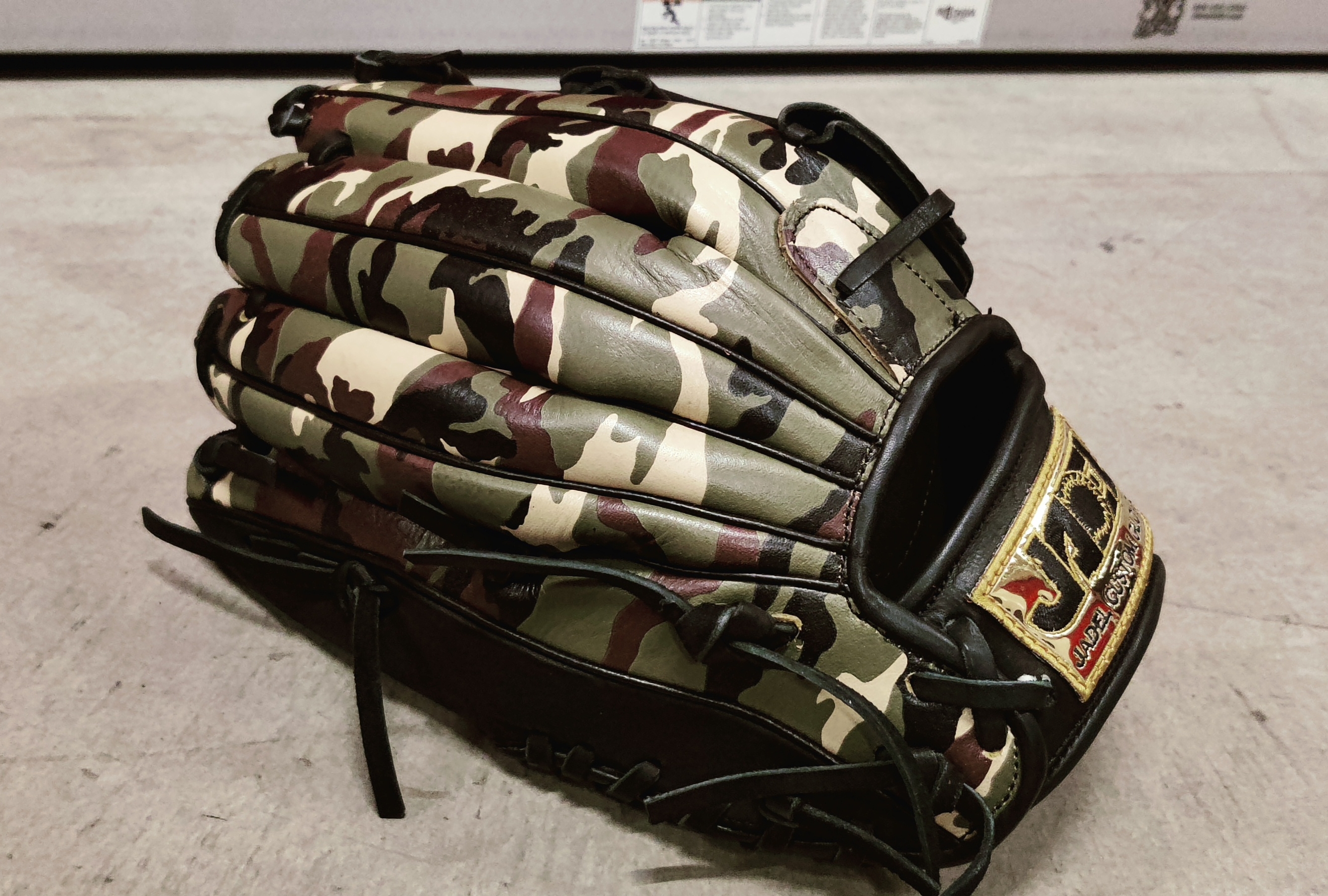 Camouflage Baseball Glove 13" premium leather 
