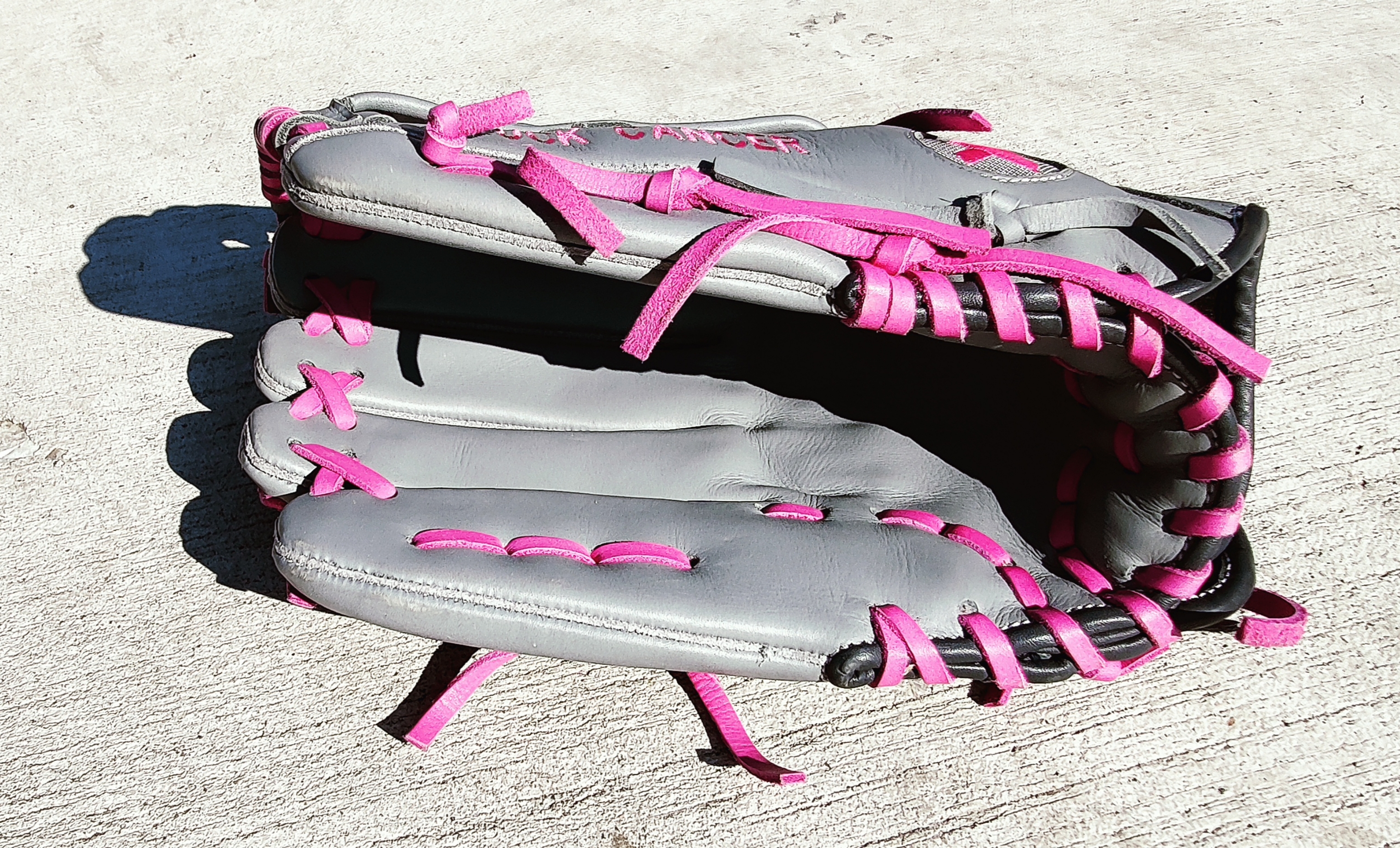 Baseball Glove Softball 13" LHT GRY CANCER 