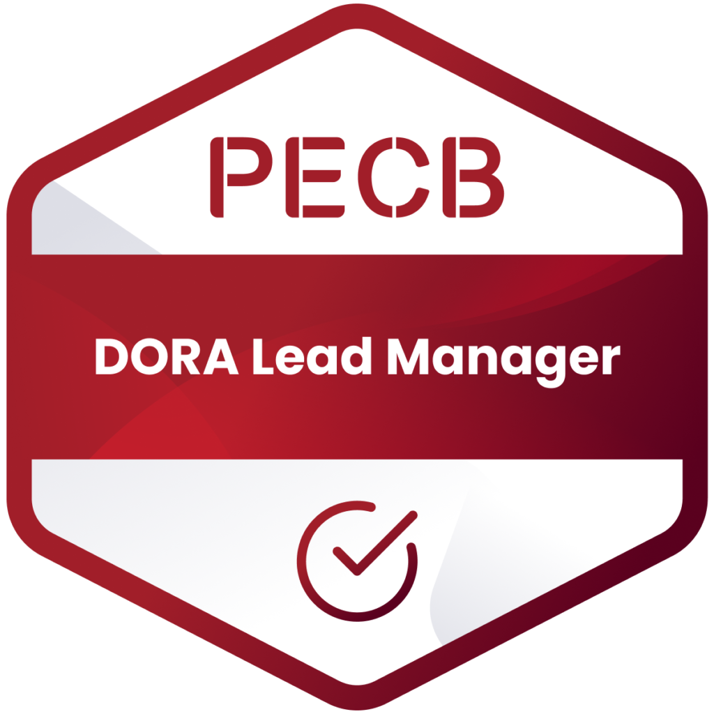 DORA Lead Manager - PECB CERTIFIED / DIGITAL COURSE + PDF COURSE + QUIZZES + EXAM