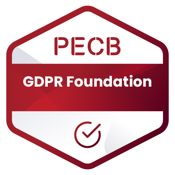 General Data Protection Regulation (GDPR) - PECB CERTIFIED / DIGITAL COURSE + PDF COURSE + QUIZ + EXAM