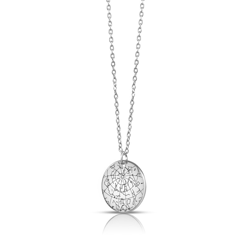 Birthday Gift Custom Star Chart Necklace
