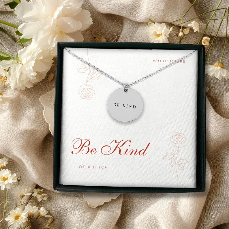 Be Kind of a bitch Necklace, Be Kind of a Bitch, Be Kind of a Bitch Bracelet, Self Love Necklace, Dainty Necklace Gold
