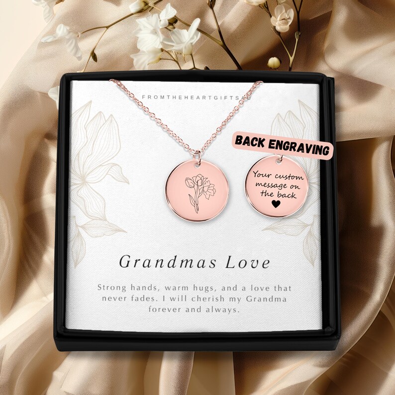 Grandma Necklace, Grandma Jewelry, Necklace for Grandma, Gifts for Grandma, Grandma Gift Ideas, Nana Necklace, Grandmother Gift, For Her