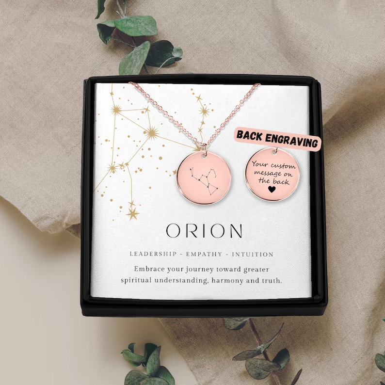 Orion Constellation Necklace, Orion Necklace, Orion, Constellation Necklace, New Beginnings Gift, Navigator Pendant, Hope Necklace, For Her