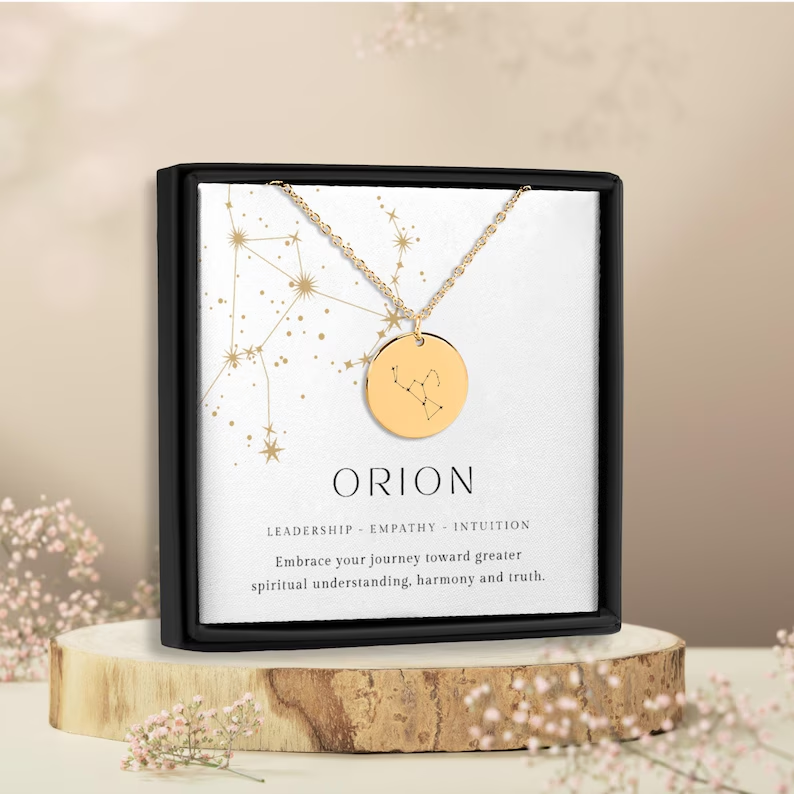 Orion Constellation Necklace, Orion Necklace, Orion, Constellation Necklace, New Beginnings Gift, Navigator Pendant, Hope Necklace, For Her