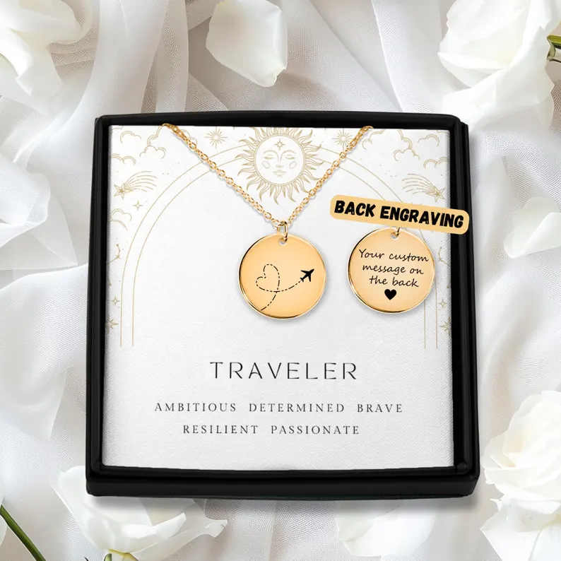 Airplane Necklace, Plane Necklace, Traveler Necklace, Traveler, Pilot Gifts, Flight Attendant, Aviation Gifts, Adventure Awaits, For Her