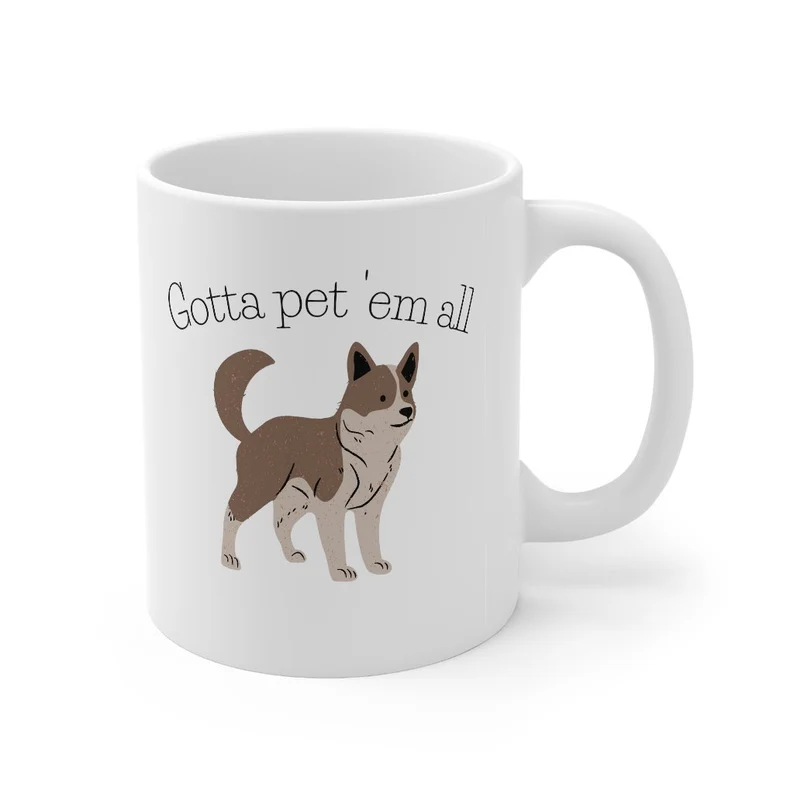Gotta Pet 'em All Dog Mug