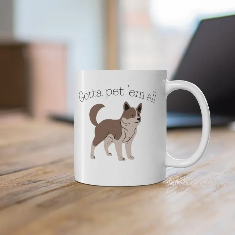 Gotta Pet 'em All Dog Mug