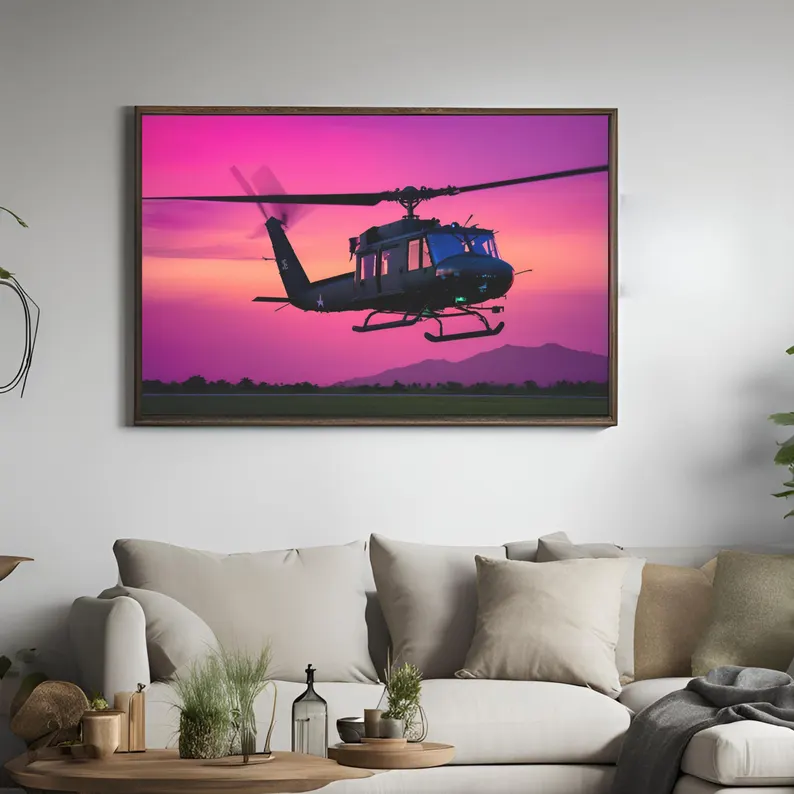 Helicopter Framed Art