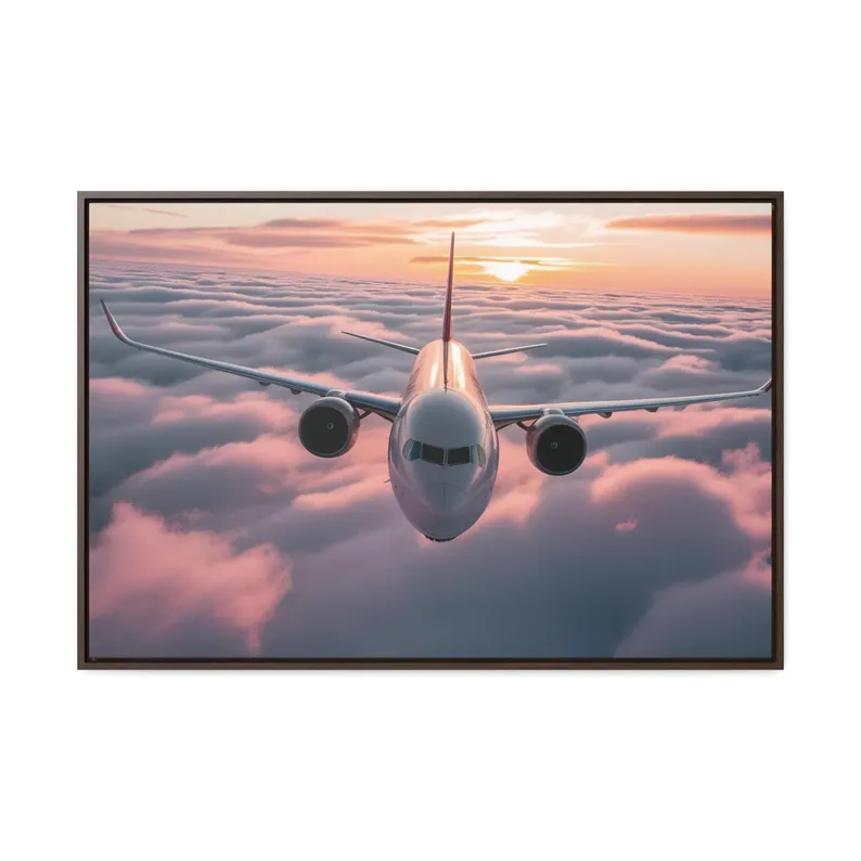 Airplane Skyline Cloudscape Art