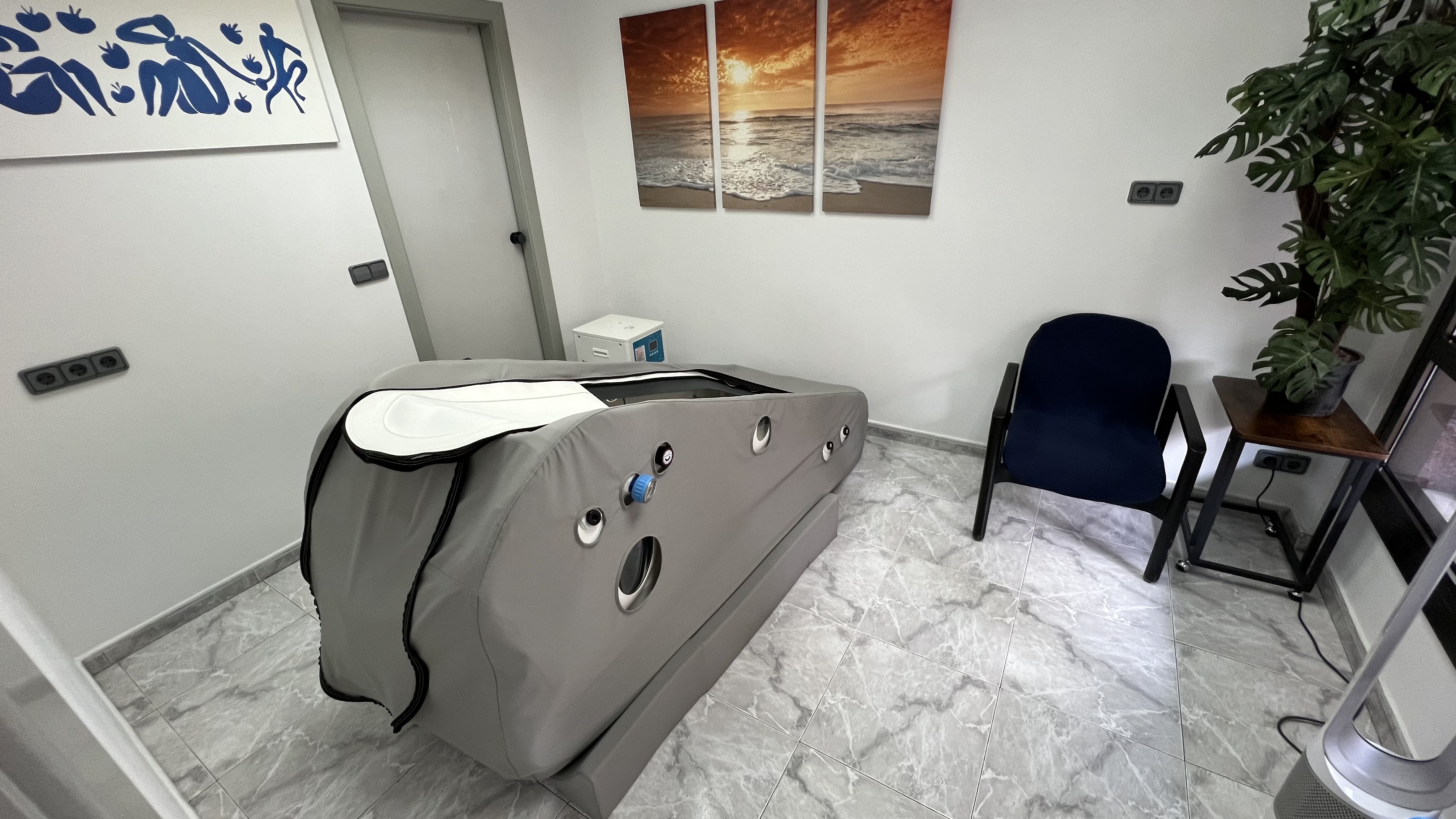 Cámara Hiperbárica Modelo Flex estirado-reclinado