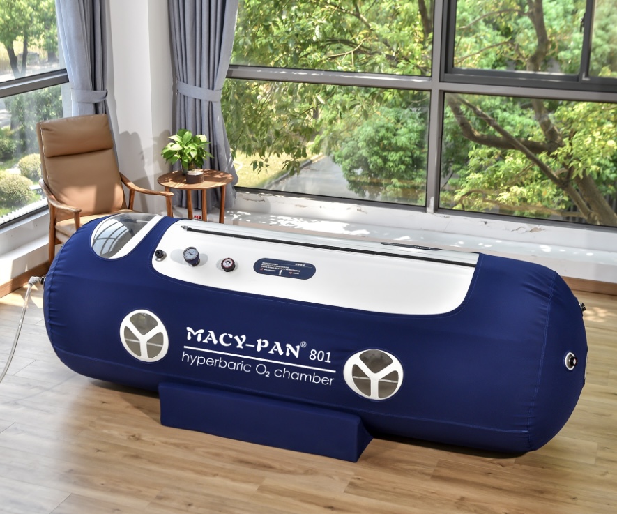 Cámara Hiperbárica Modelo Flex estirado cama