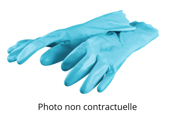 Gant de Nettoyage L 8/9 Bleu
