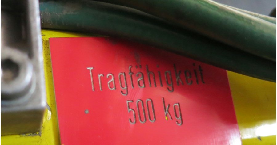 01340 Hegla (Germany) vaccum lifter 500 kg