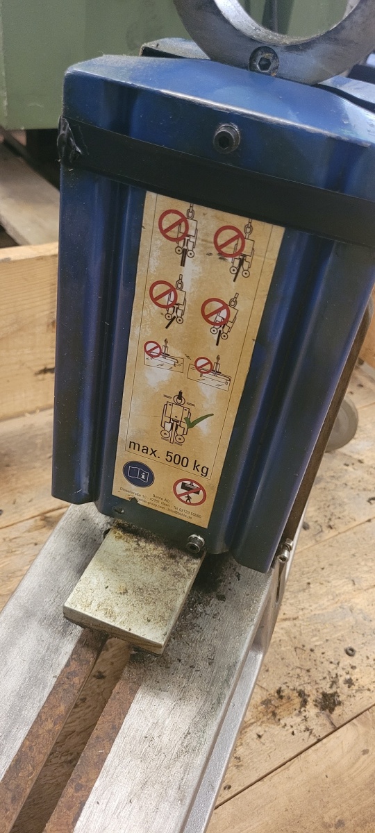 01502 BOHLE (Germany) Single glass sheet loading equipment (pinza)