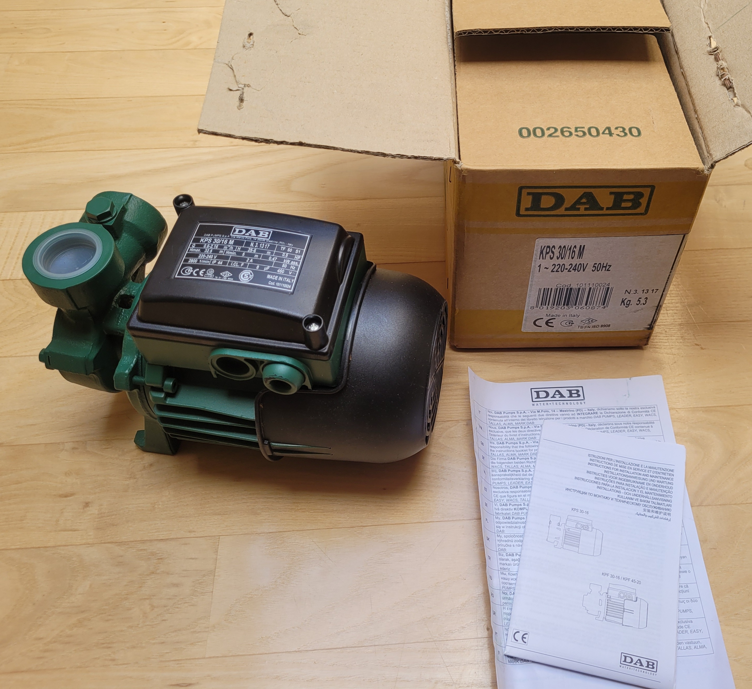 700001 DAB Peripheral centrifugal water pump 