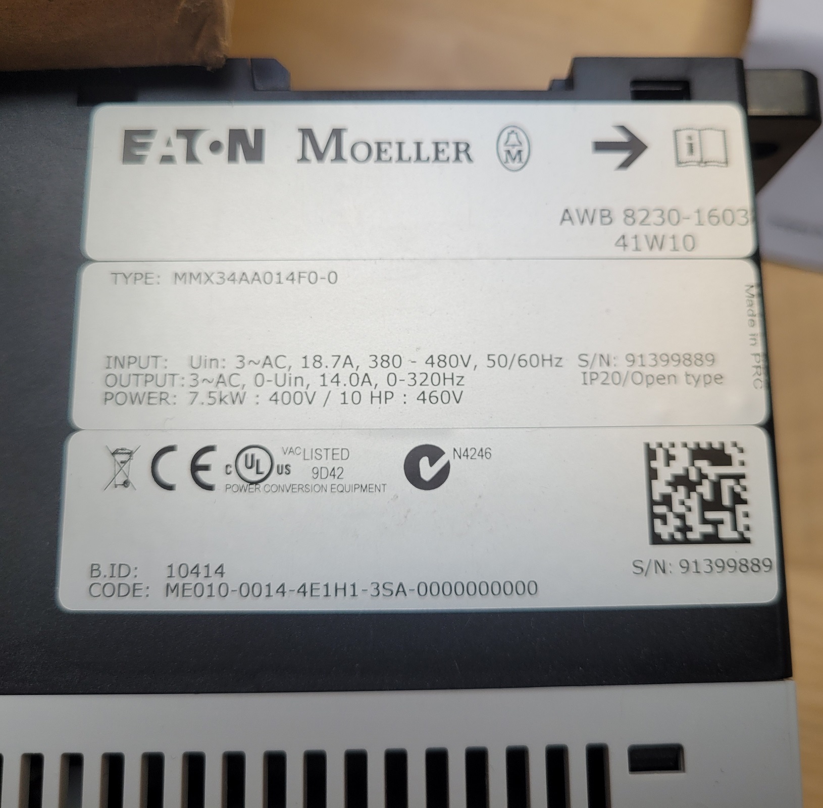 700004 EATON Adjustable Frequency AC Drive