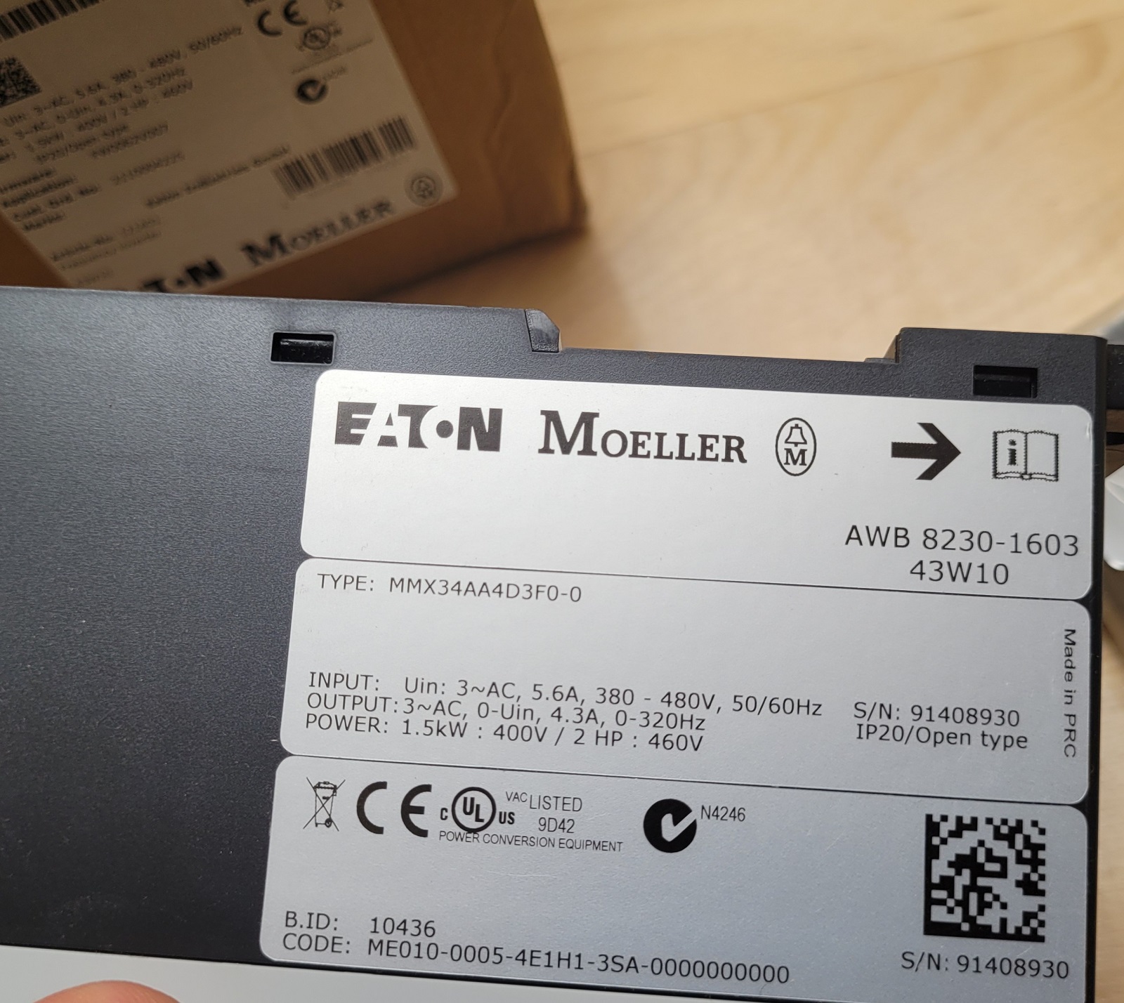 700005 EATON Adjustable Frequency AC Drive