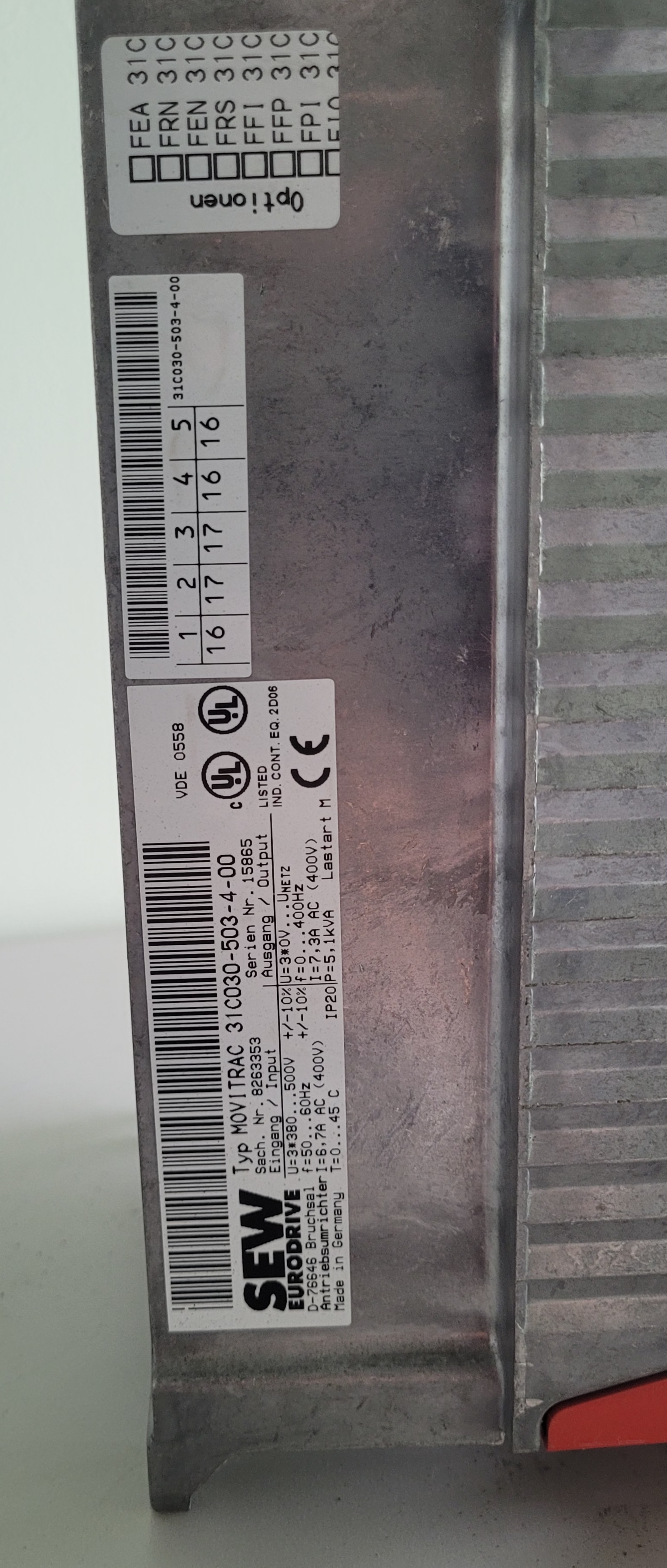 700032 SEW MOVITRAC drive inverter 