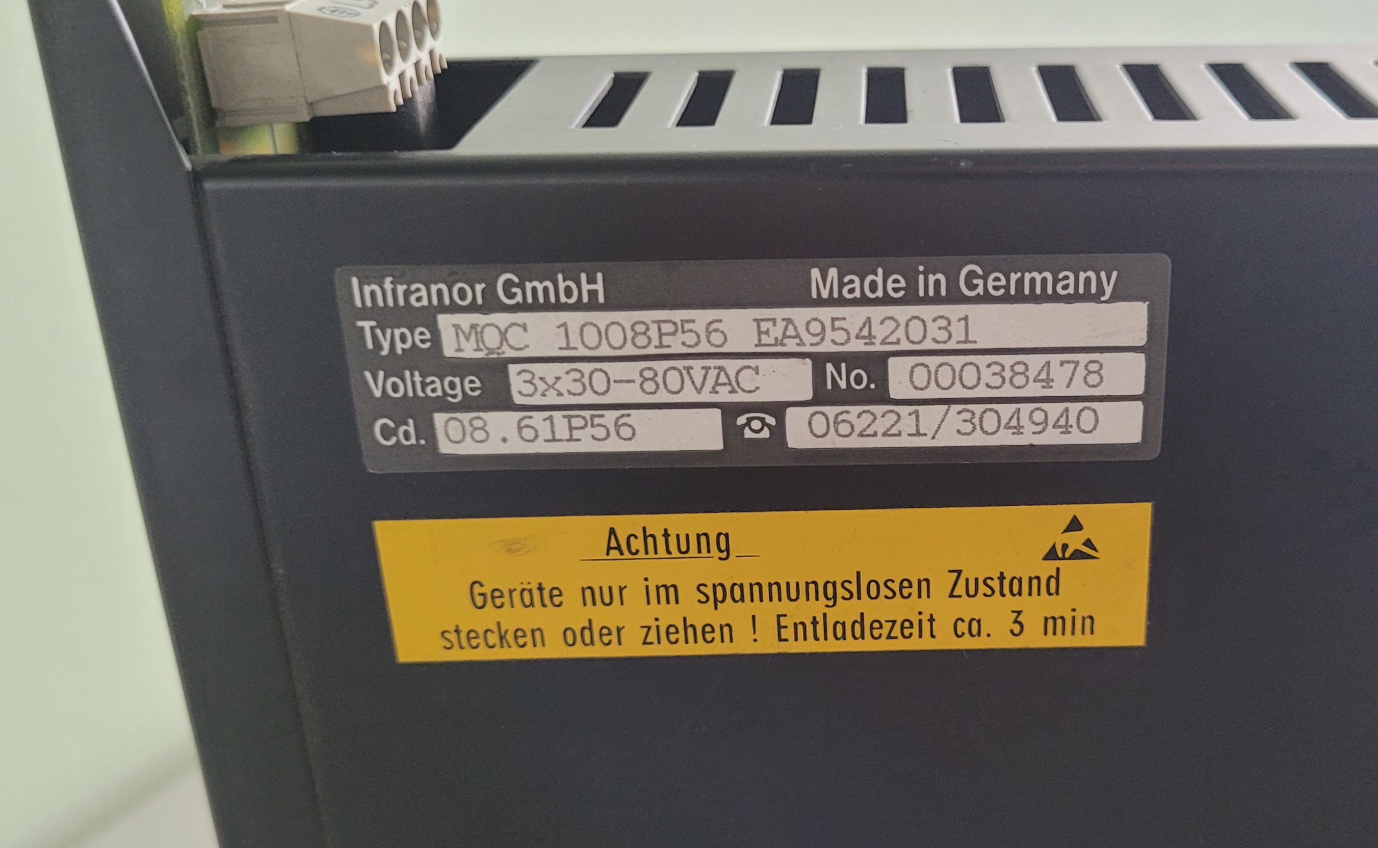 700033  Infranor PWM Servo Controller