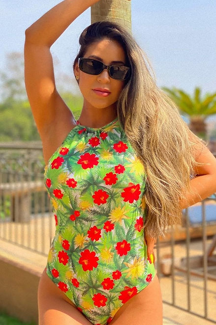 Maillot de bain fleuri