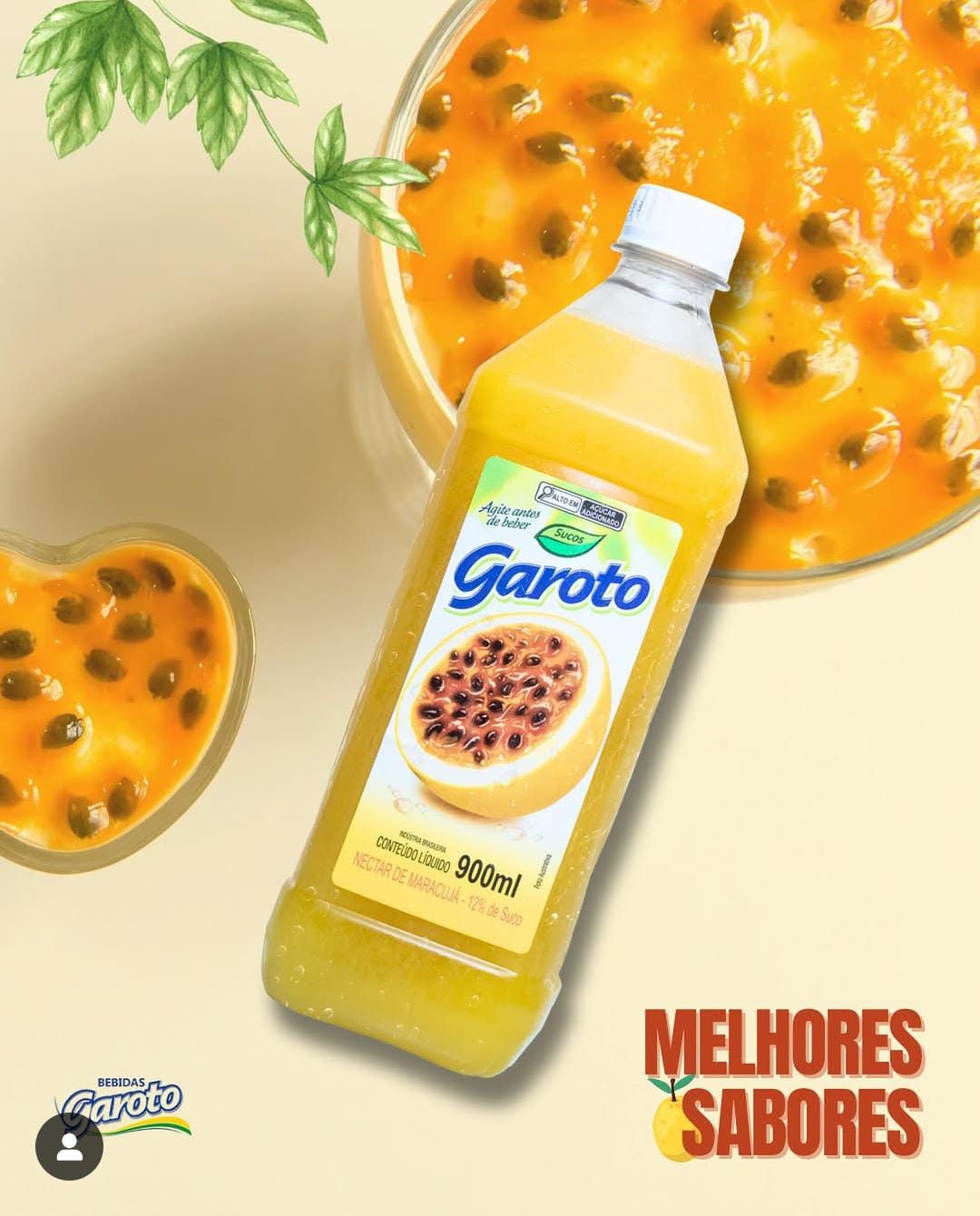 SUCO GAROTO MARACUJA 900ML
