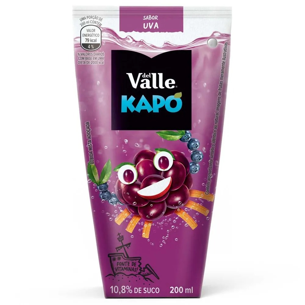 SUCO DEL VALLE KAPÓ UVA 200ML