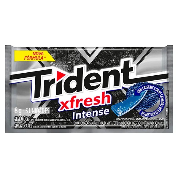 CHICLE TRIDENT FRESH INTENSE 8G/5UN