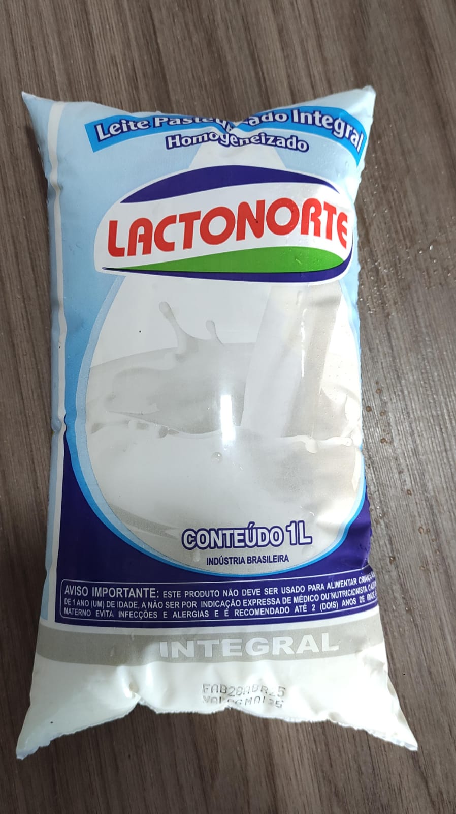 LEITE PASTEURIZADO LACTONORTE 1LT