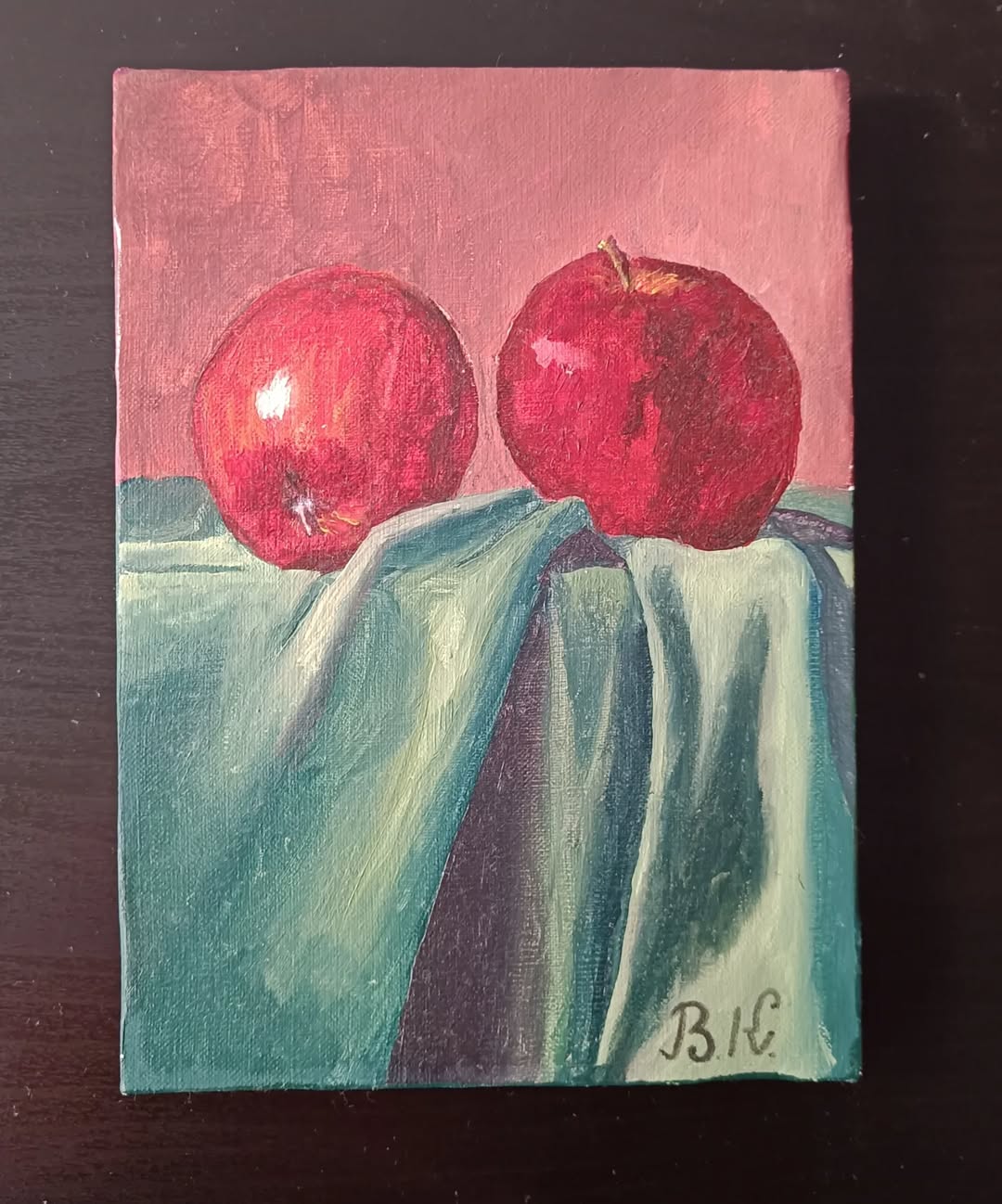 Bodegón de manzanas