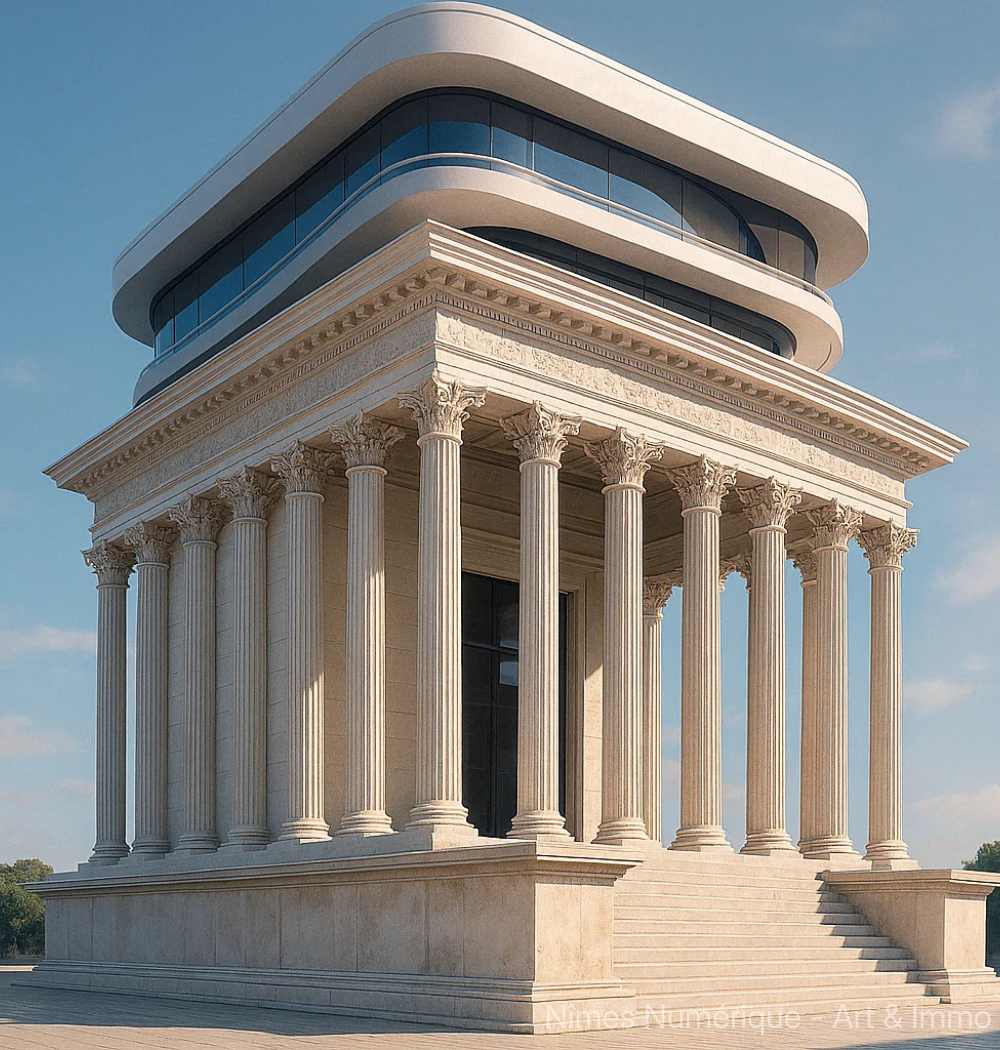 La Maison Carrée de demain – Interprétation futuriste d’un monument antique