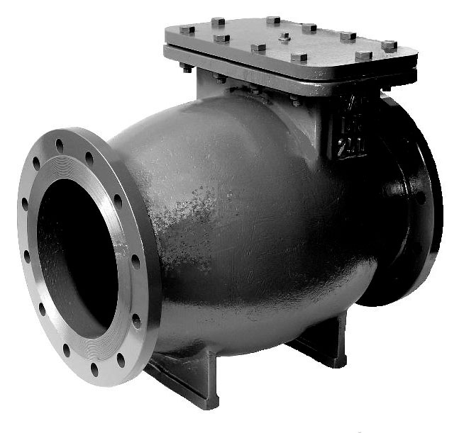 VÁLVULA DE RETENÇÃO PORTINHOS ÚNICA FLANGEADA - FERRO FUNDIDO