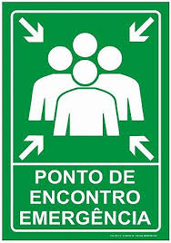 PLACAS PERSONALIZADAS PONTO DE ENCONTRO EMERGÊNCIA