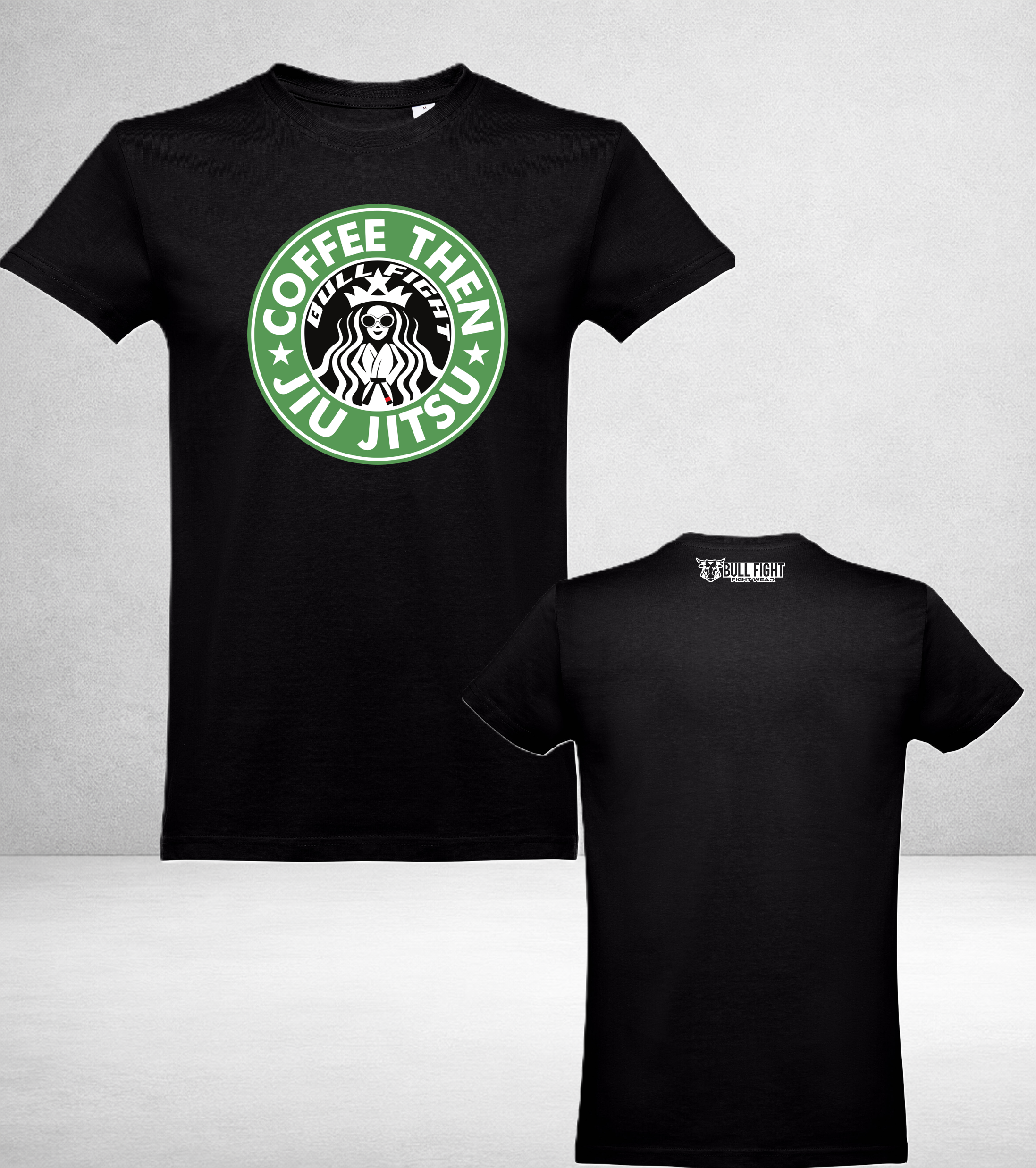 T-Shirt Bull Fight Lifestyle - JIUJITSU COM CAFÉ ADULTO