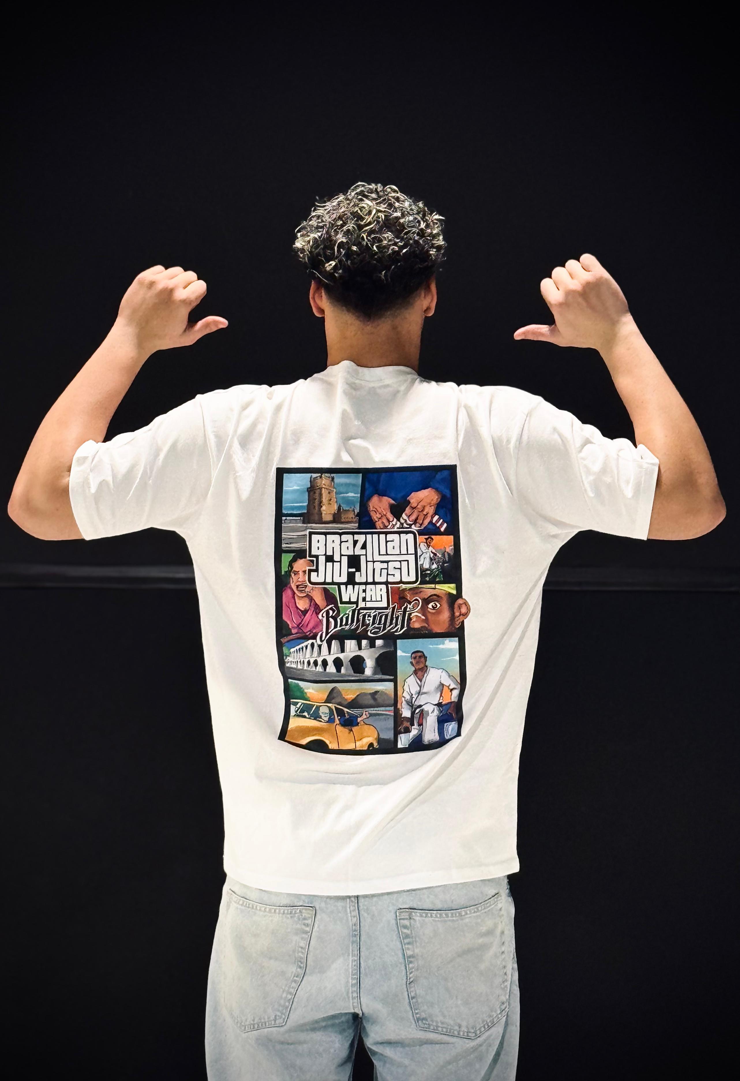 T-Shirt Oversize - Brazilian Jiu Jitsu Bullfight 