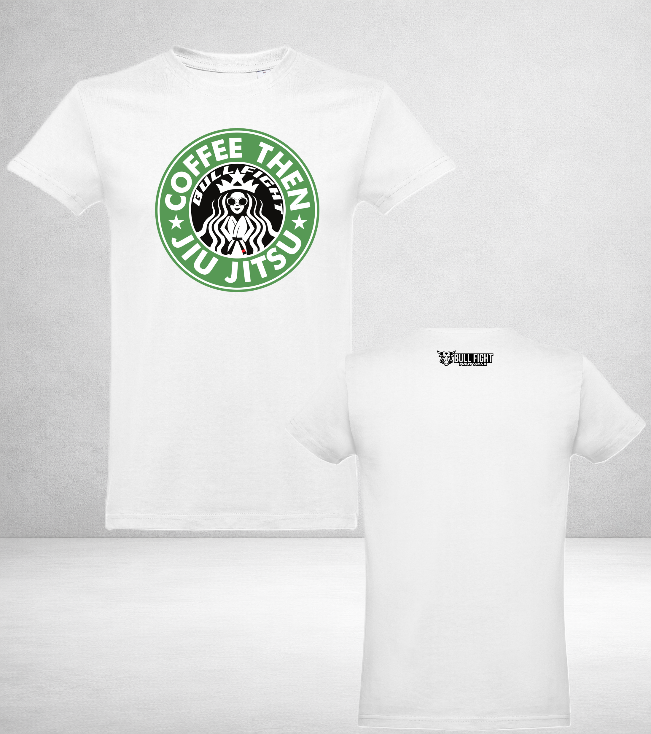 T-Shirt Bull Fight Lifestyle - JIUJITSU COM CAFÉ ADULTO
